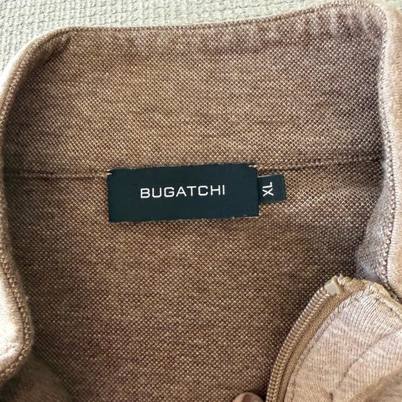Bugatchi Tan Zip-Up Sweater - Picture 2 of 2